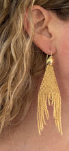 Load image into Gallery viewer, Gold Fish Beaded Earrings (Small fish head)
