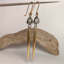 Load image into Gallery viewer, Black Rutilated Quartz Earrings

